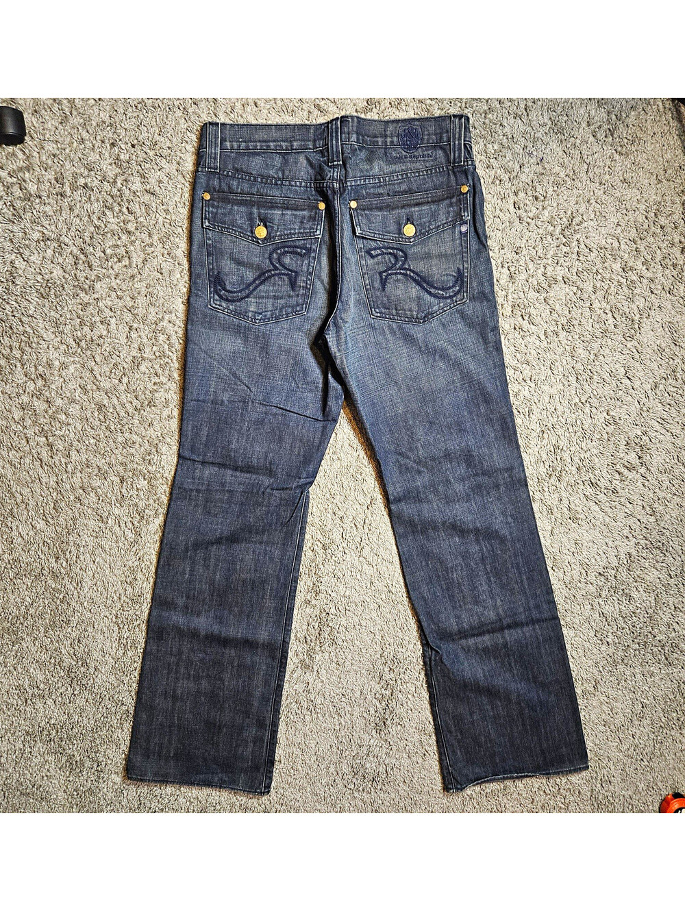 Rock & Republic Gold Crown Button Jeans – 36x32